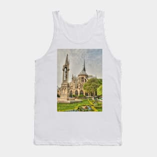 Notre Dame .. Garden Fountain view Tank Top